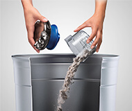 Easy bin emptying